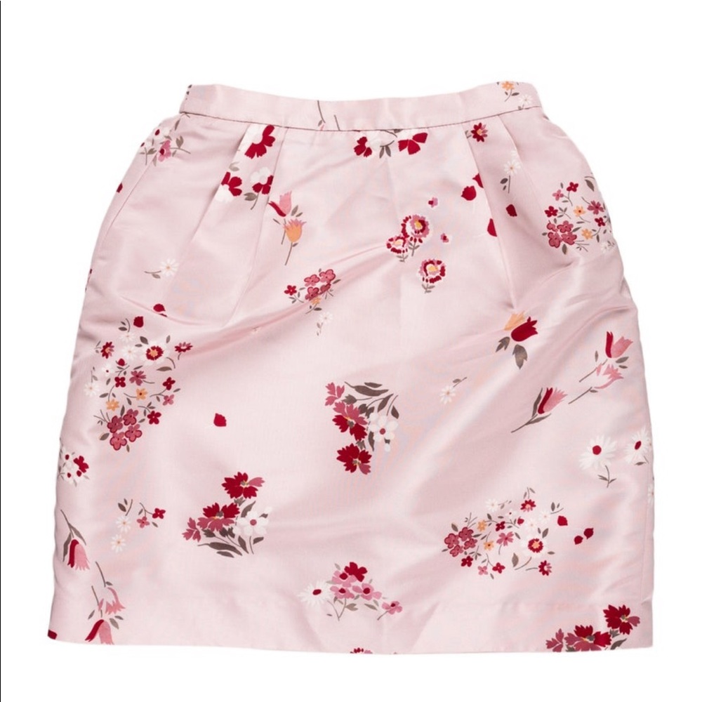 Red Valentino Floral Print Mini Skirt